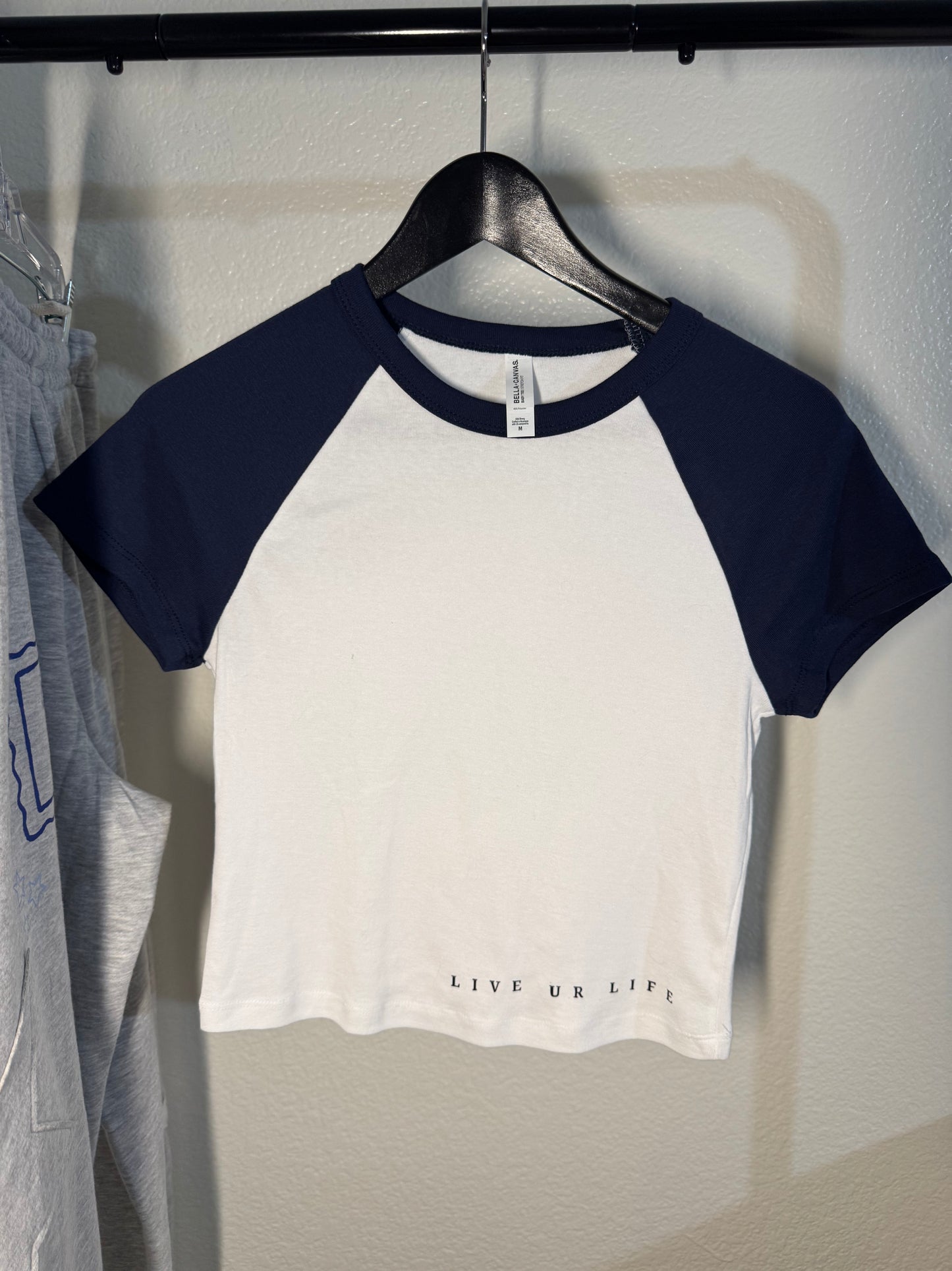 WOMEN'S MICRO RIB RAGLAN BABY TEE