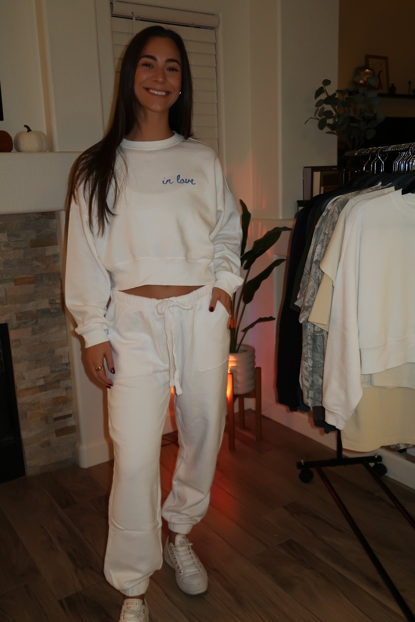 Life's Better in Love Cropped Crewneck