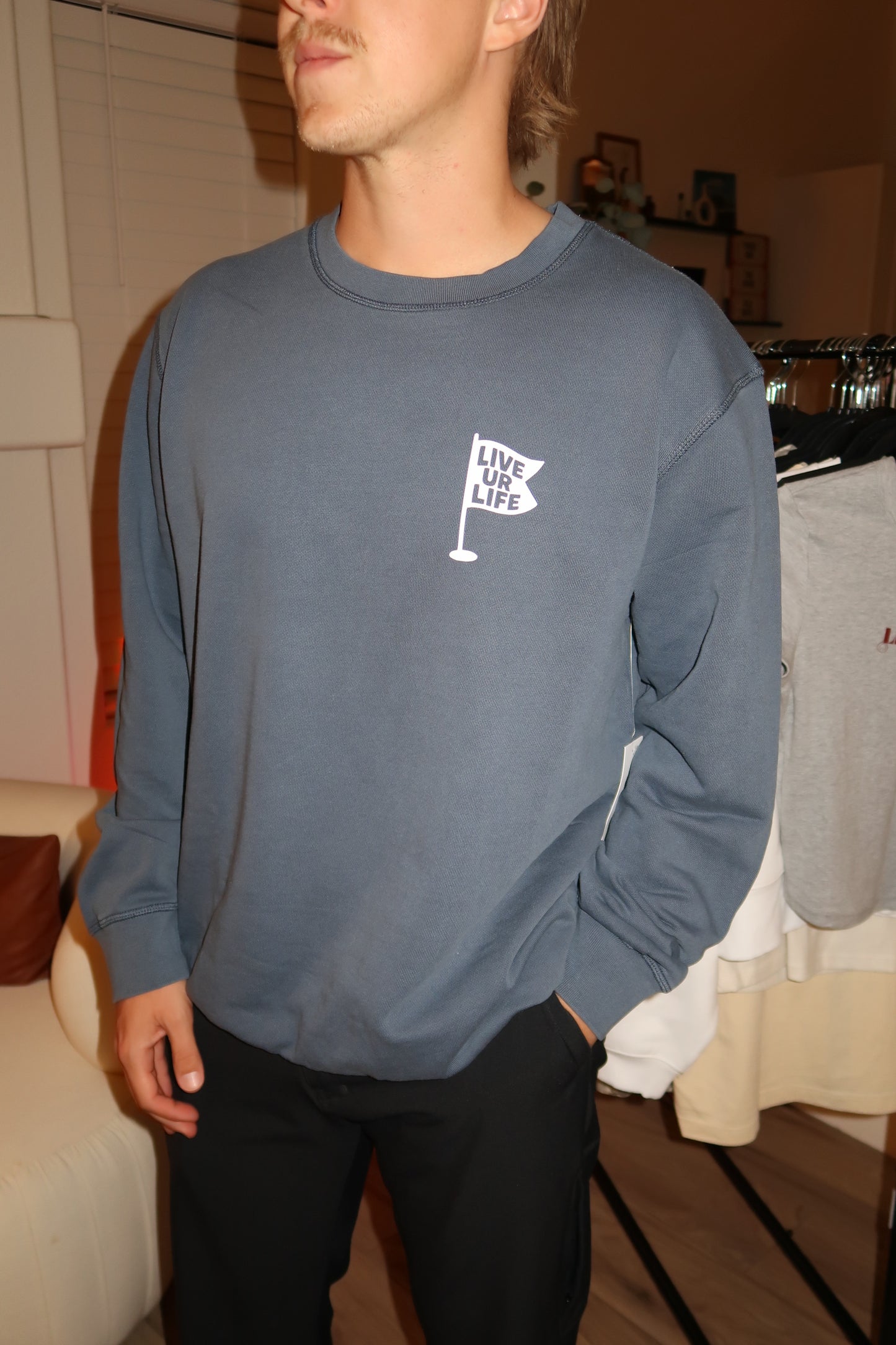 Seaside Midweight Organic French Terry Crew