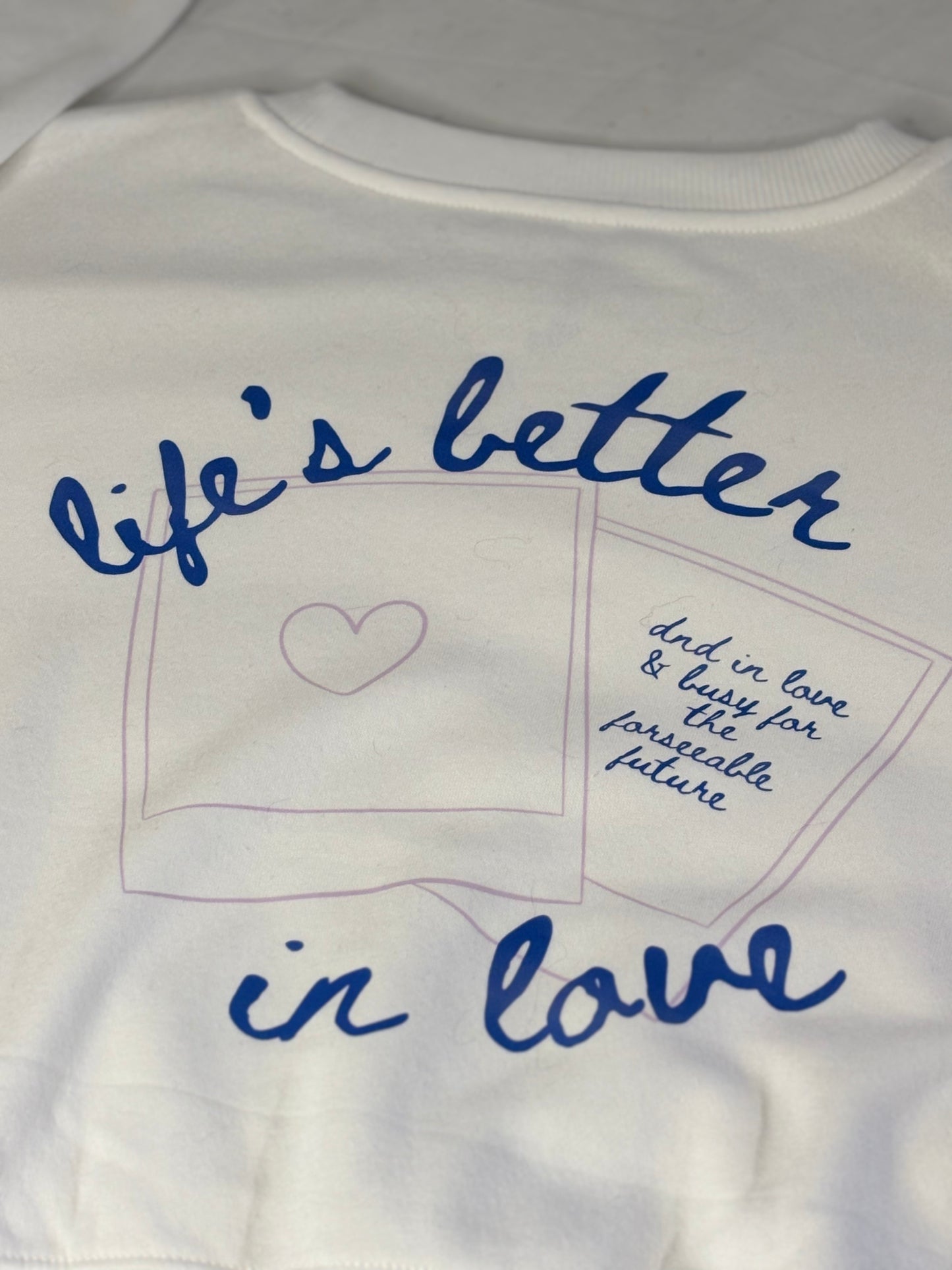 Life's Better in Love Cropped Crewneck