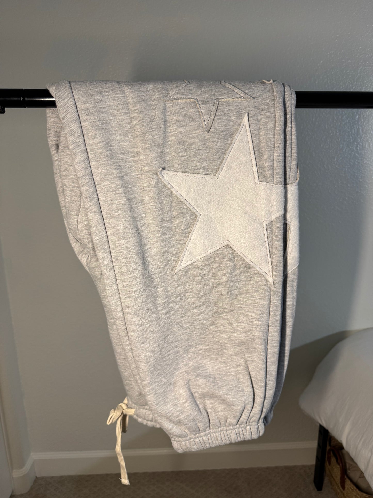 Lucky Star Joggers – Grey (Oversized Fit)